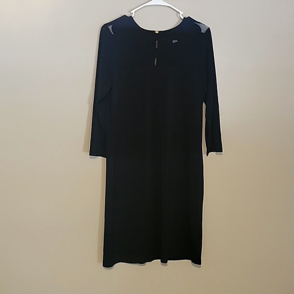 Michael Kors Mini Dress 3/4‎ Sleeve Black Womens Size Medium